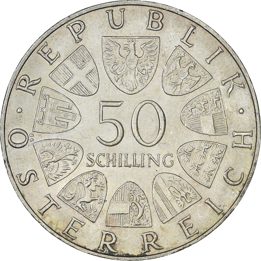 Coin, Austria, 50 Schilling, 1969, , Silver, KM:2906