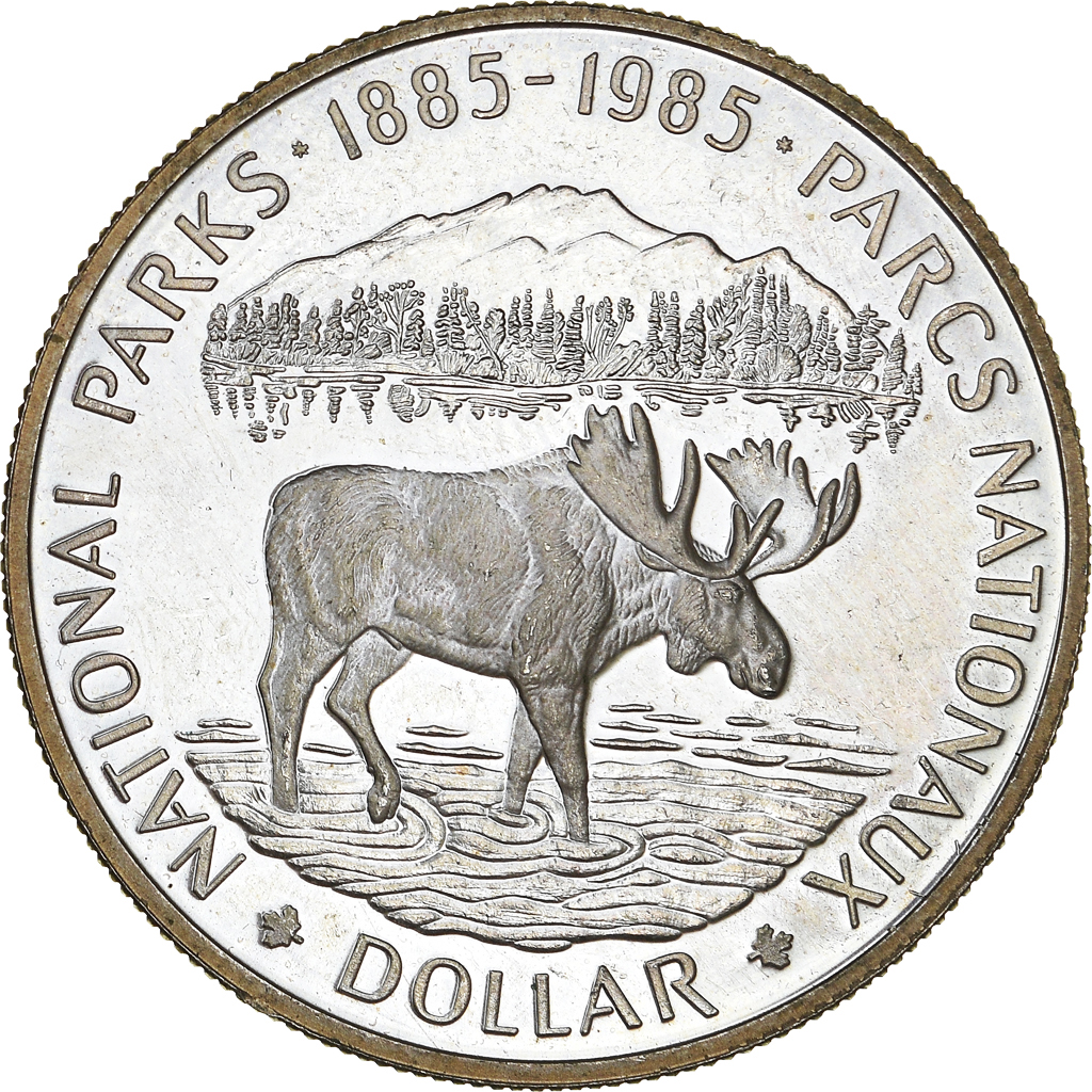 Coin, Canada, Elizabeth II, Dollar, 1985, Royal Canadian Mint, Ottawa, 