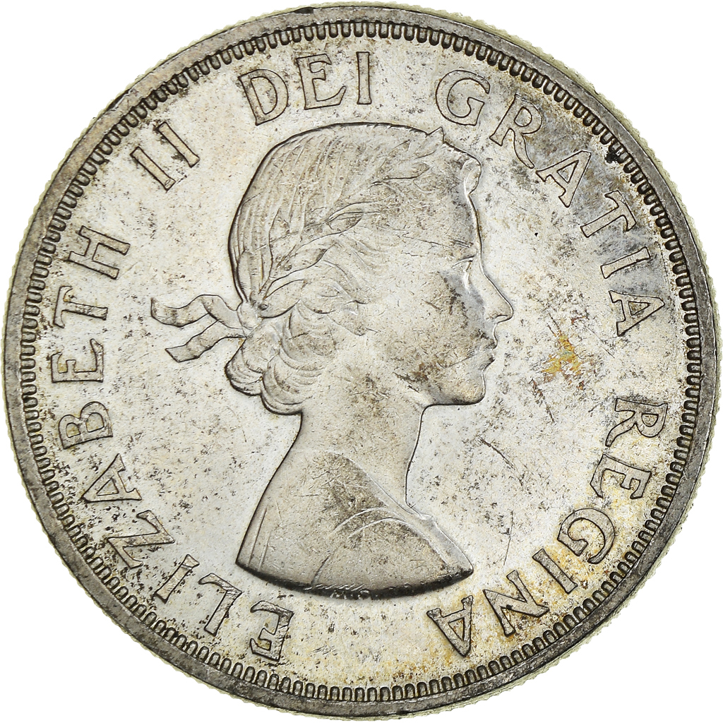 Coin, Canada, Elizabeth II, Dollar, 1964, Royal Canadian Mint, Ottawa