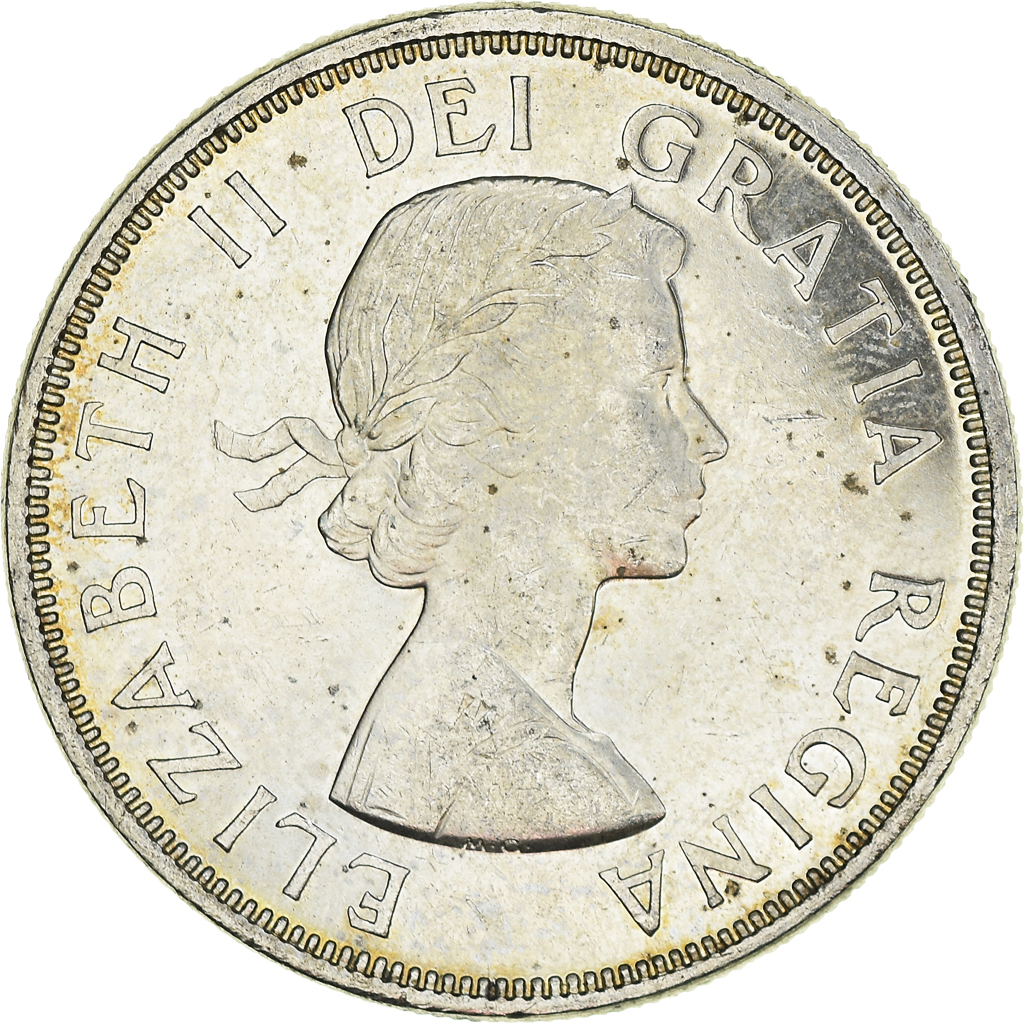 Coin, Canada, Elizabeth II, Dollar, 1964, Royal Canadian Mint, Ottawa