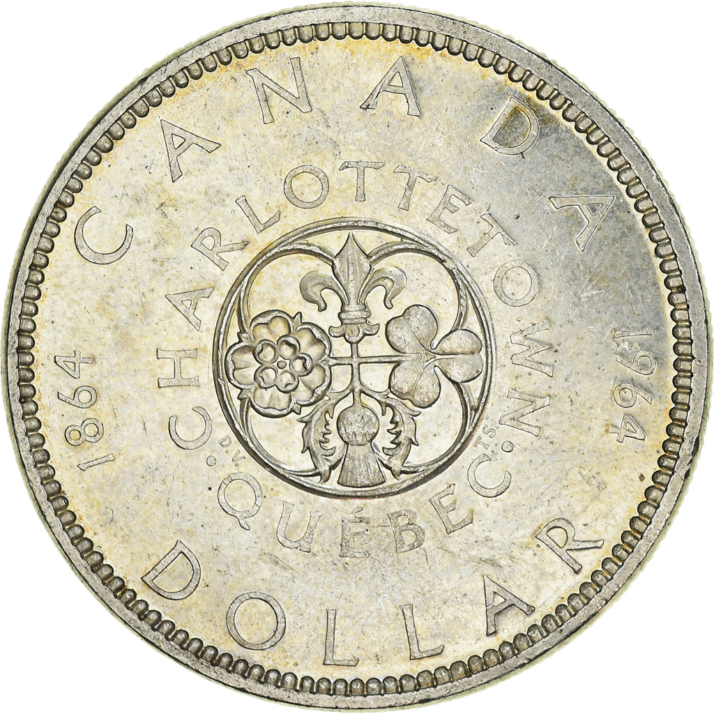 Coin, Canada, Elizabeth II, Dollar, 1964, Royal Canadian Mint, Ottawa