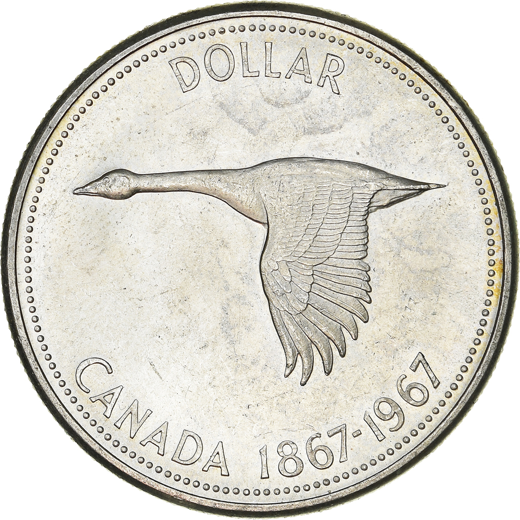 Coin, Canada, Elizabeth II, Dollar, 1967, Royal Canadian Mint, Ottawa