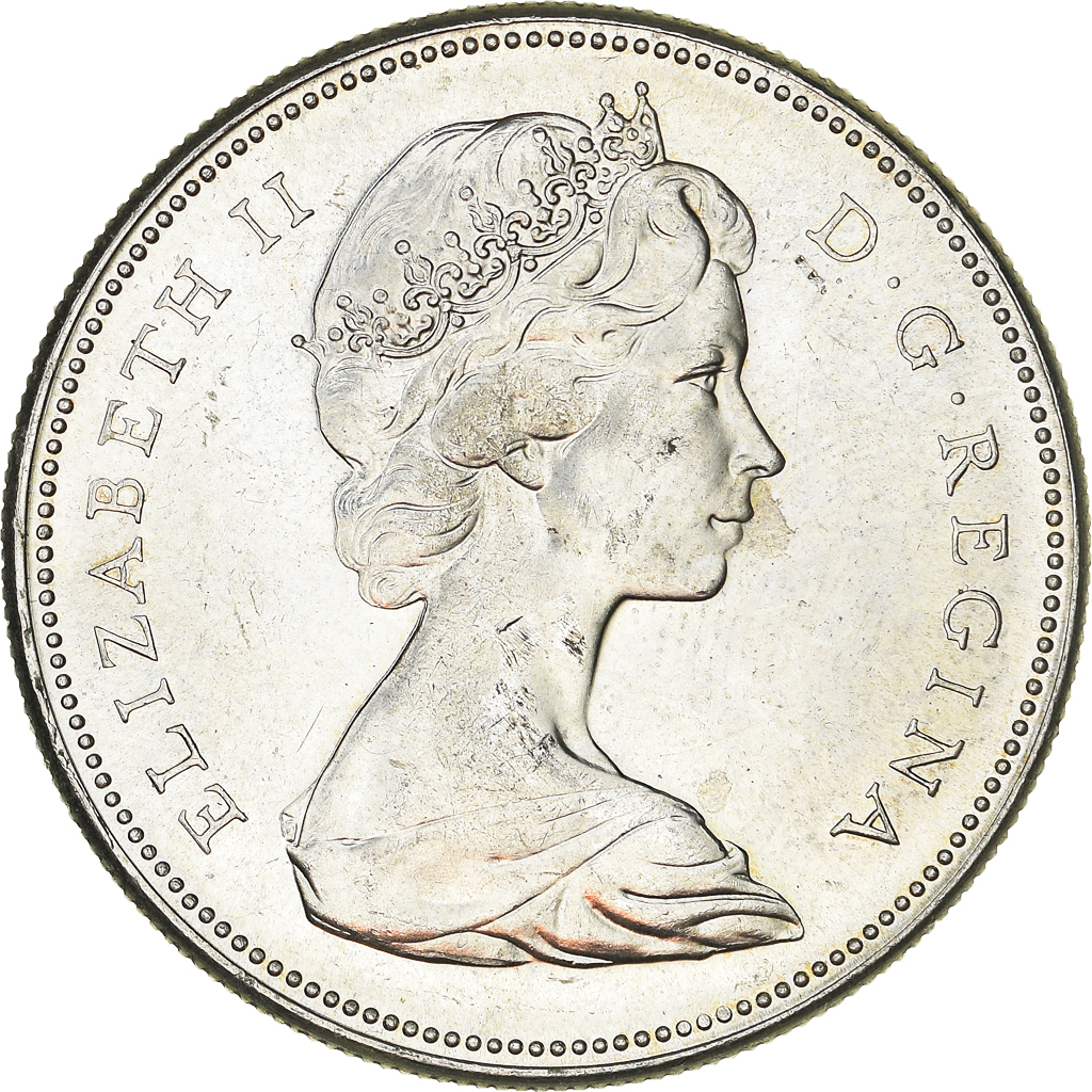 Coin, Canada, Elizabeth II, Dollar, 1967, Royal Canadian Mint, Ottawa