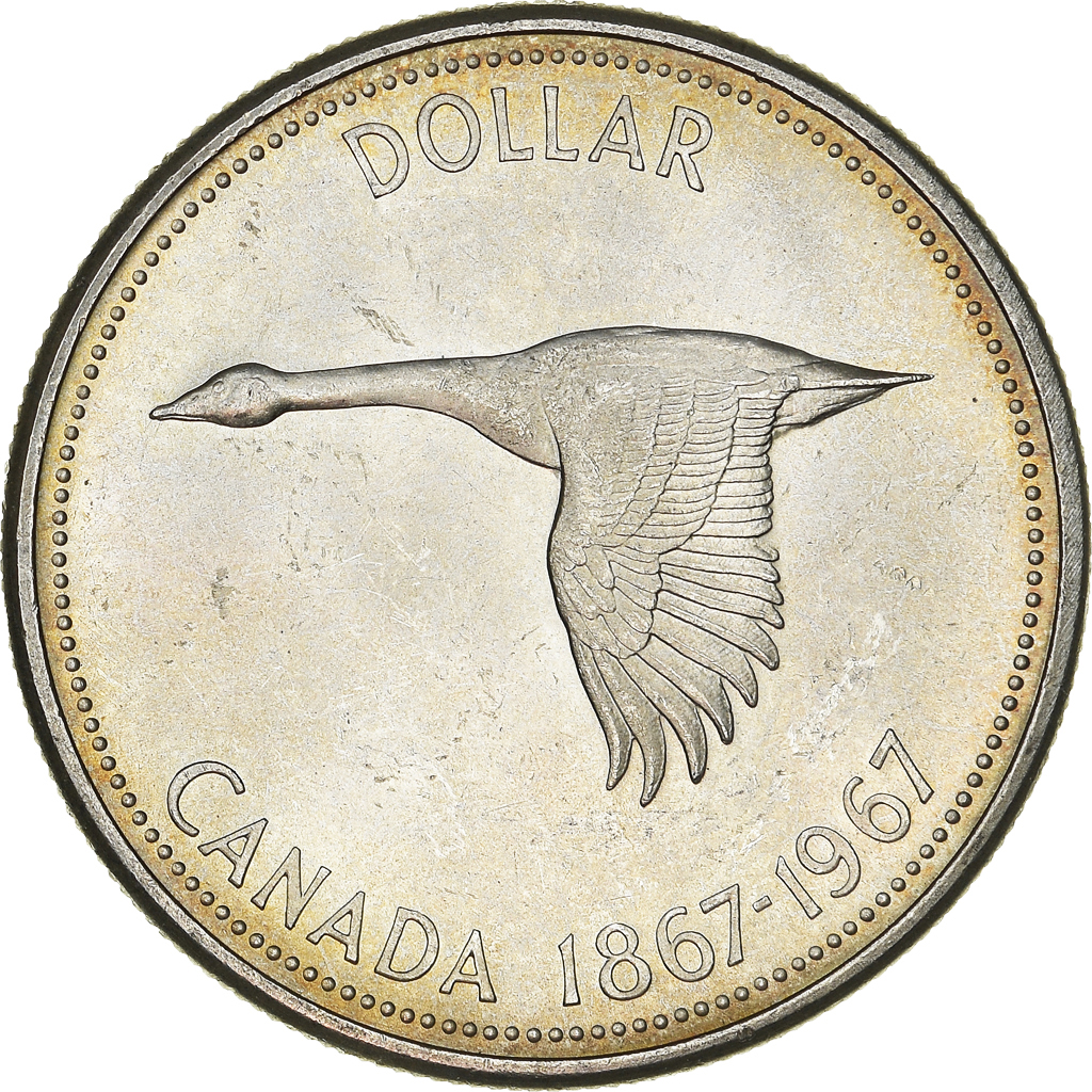 Coin, Canada, Elizabeth II, Dollar, 1967, Royal Canadian Mint, Ottawa