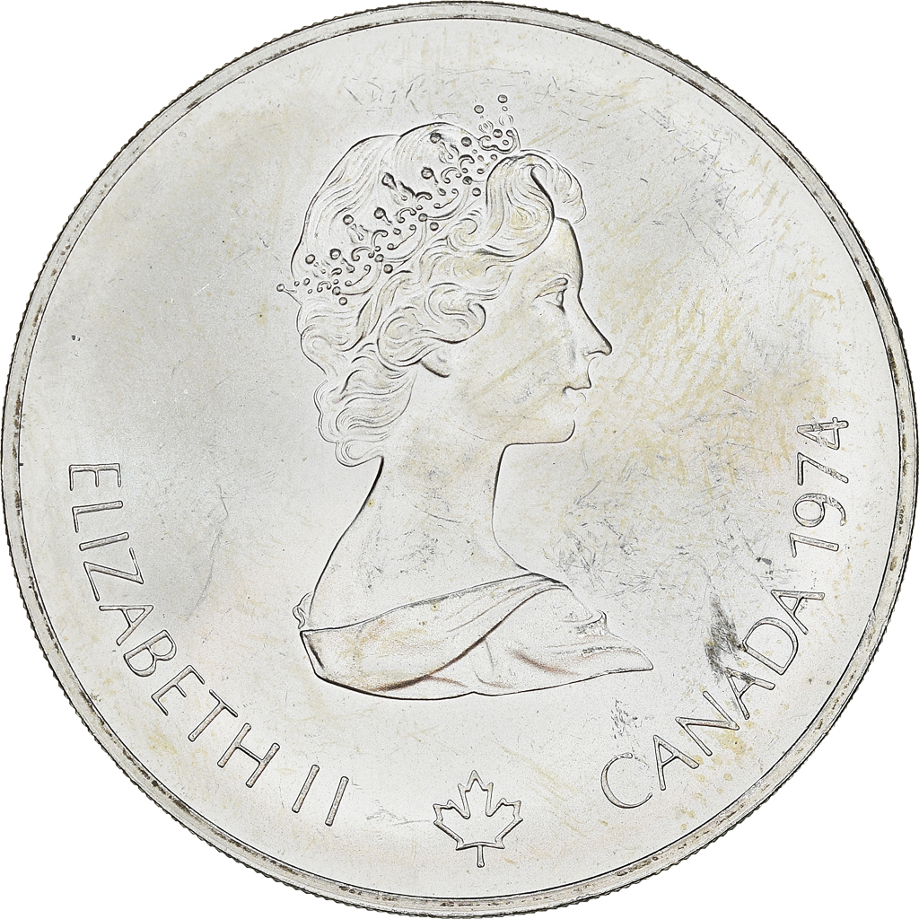 Coin, Canada, Elizabeth II, 5 Dollars, 1974, Royal Canadian Mint, Ottawa