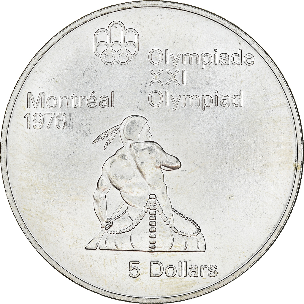 Coin, Canada, Elizabeth II, 5 Dollars, 1974, Royal Canadian Mint, Ottawa