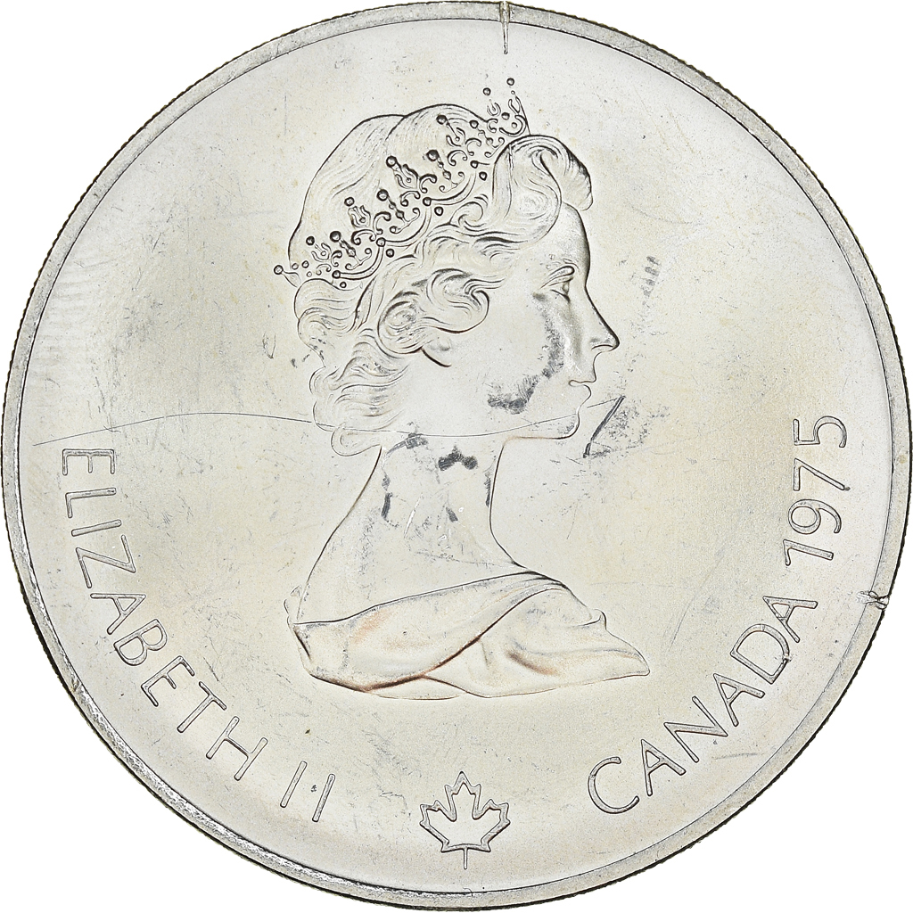Coin, Canada, Elizabeth II, Marathon, 5 Dollars, 1975, , Silver, KM:98