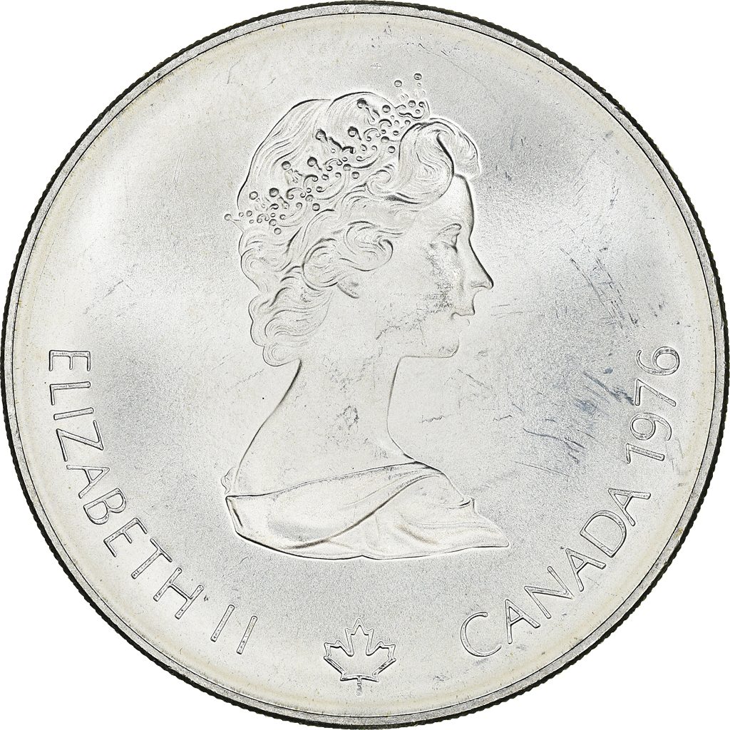 Coin, Canada, Elizabeth II, 5 Dollars, 1976, Royal Canadian Mint, Ottawa