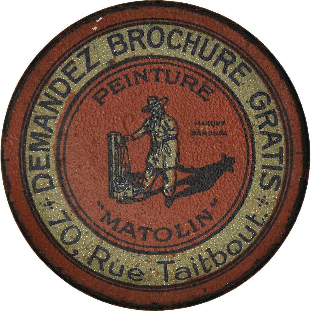 Coin, France, Peinture Matolin, 10 Centimes, Timbre-Monnaie, , Métal