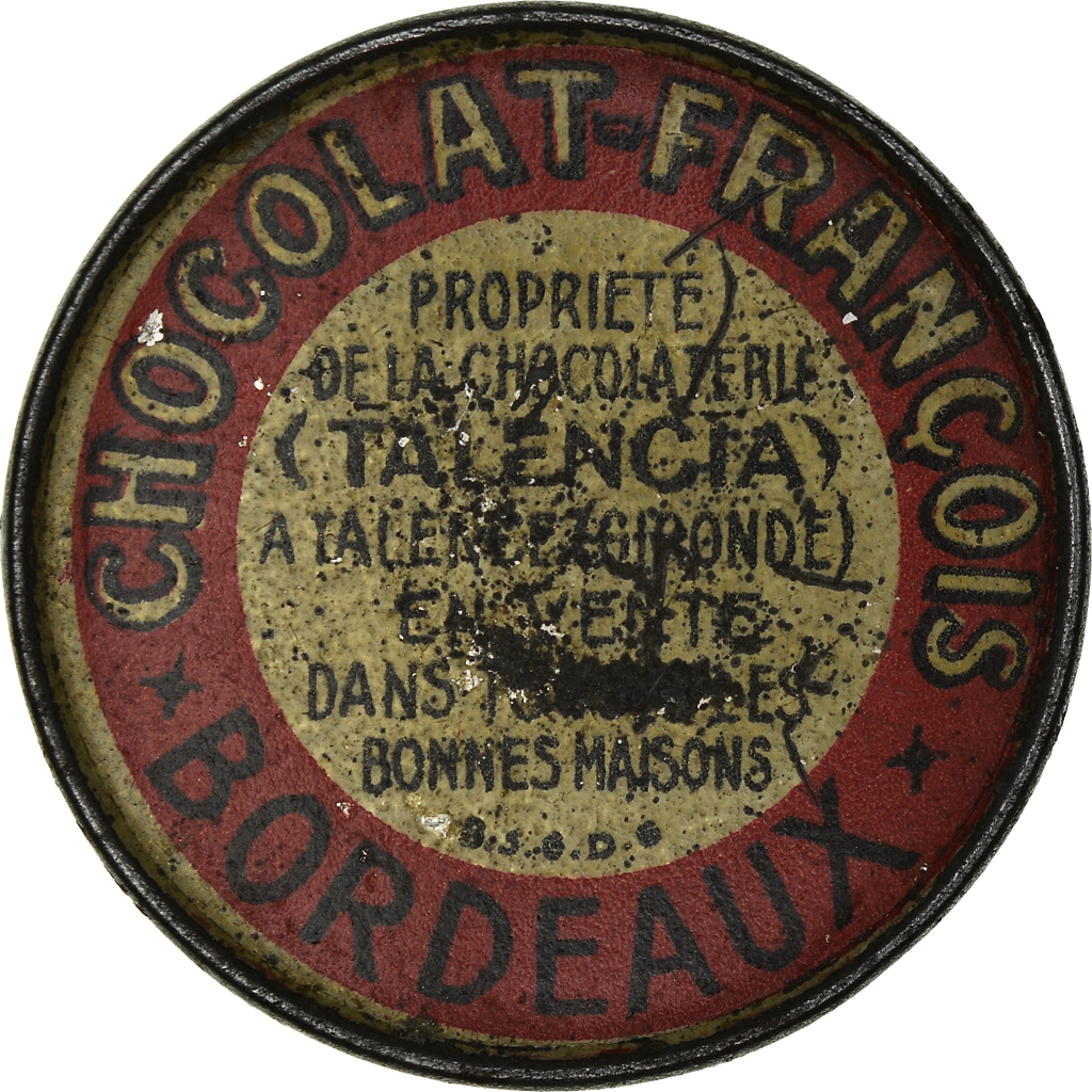 Coin, France, Chocolat François, Bordeaux, 10 Centimes, Timbre-Monnaie