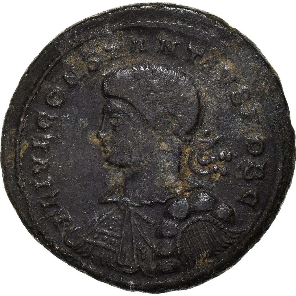 Coin, Constantius II, Nummus, 328, Trier, , Copper, RIC:514