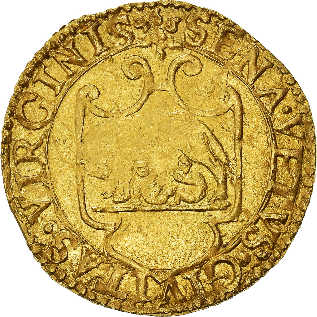 Republic of Siena, Scudo d'Oro, ca. 1536, Siena, Gold, SS+