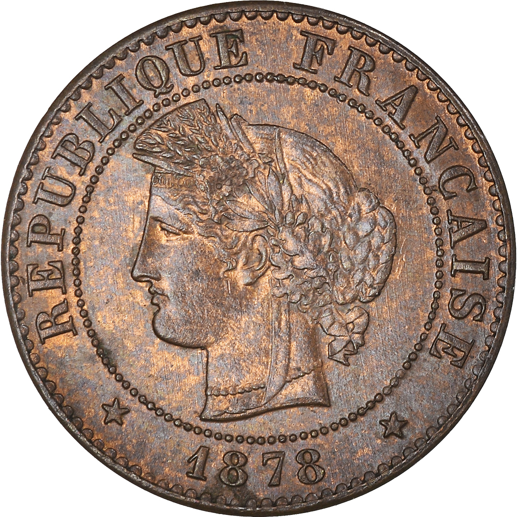 Coin, France, Cérès, Centime, 1878, Paris, , Bronze, KM:826.1