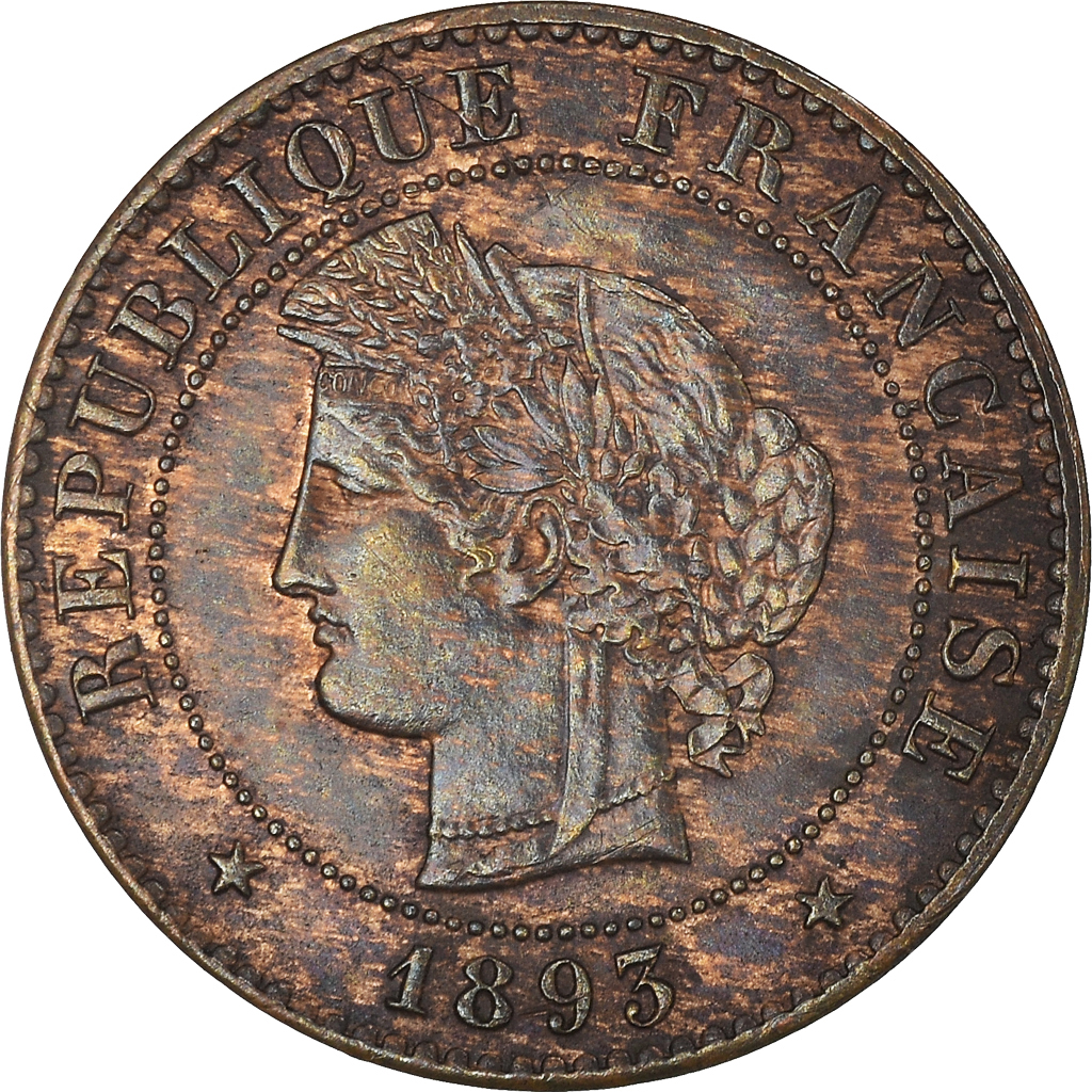 Coin, France, Cérès, Centime, 1893, Paris, , Bronze, KM:826.1
