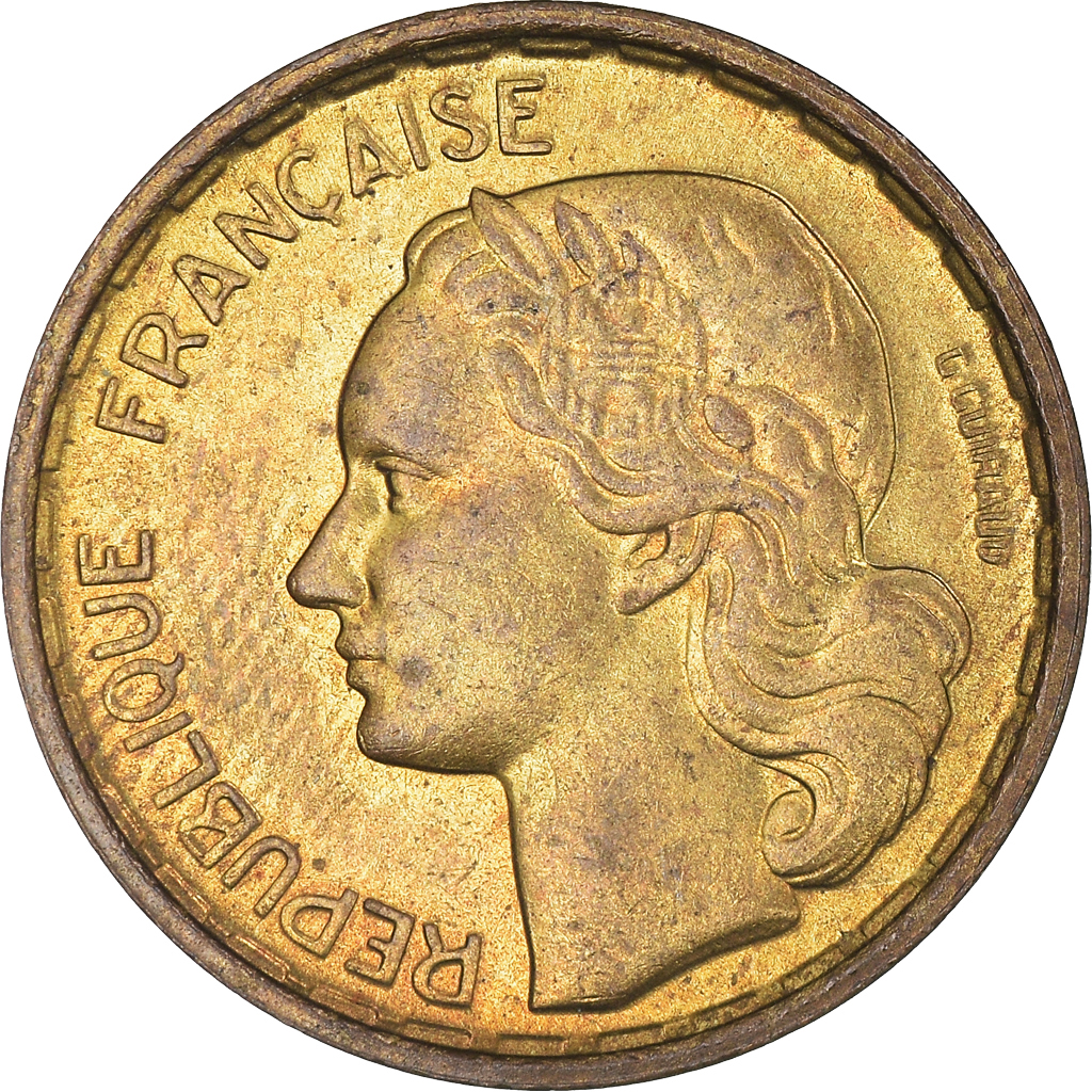 Coin, France, Guiraud, 10 Francs, 1951, Paris, , Aluminum-Bronze