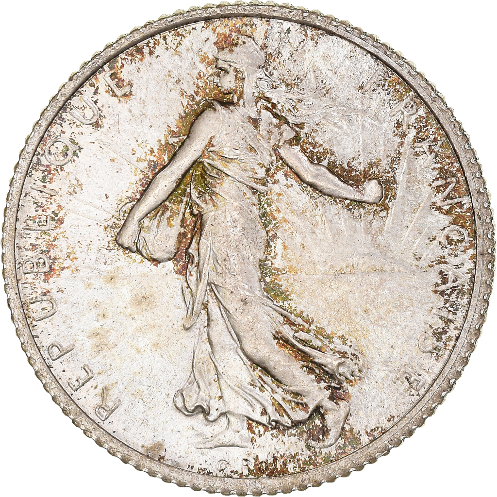 Coin, France, Semeuse, Franc, 1920, Paris, , Silver, KM:844.1