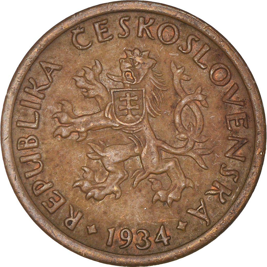 Coin, Czechoslovakia, 10 Haleru, 1934, , Bronze, KM:3