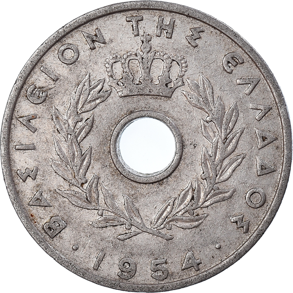 Moneda, Grecia, 20 Lepta, 1954