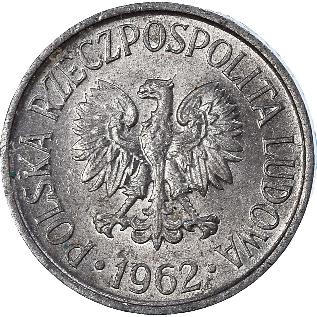 Moneda, Polonia, 5 Groszy, 1962