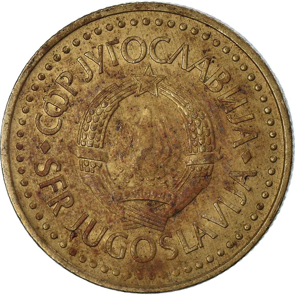 Moneda, Yugoslavia, 5 Dinara, 1982