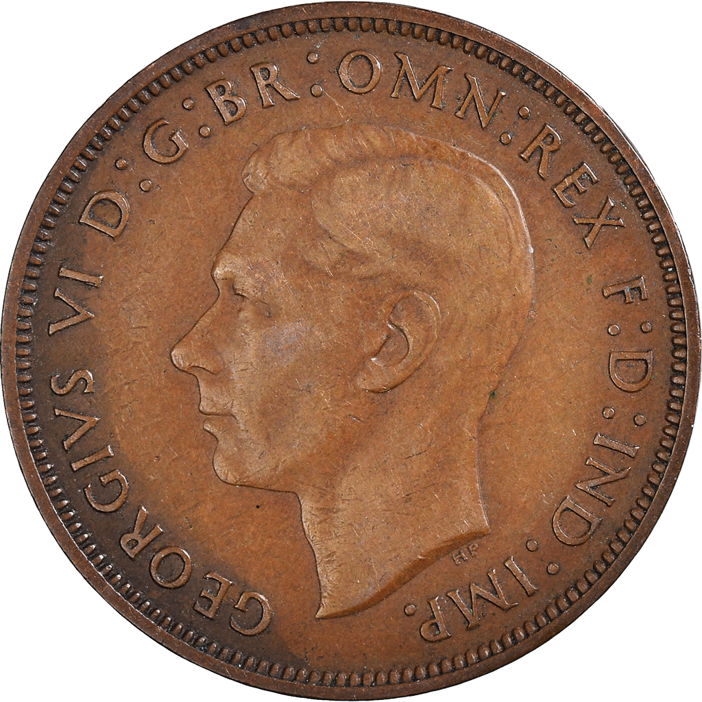 Moneda, Gran Bretaña, Penny, 1940