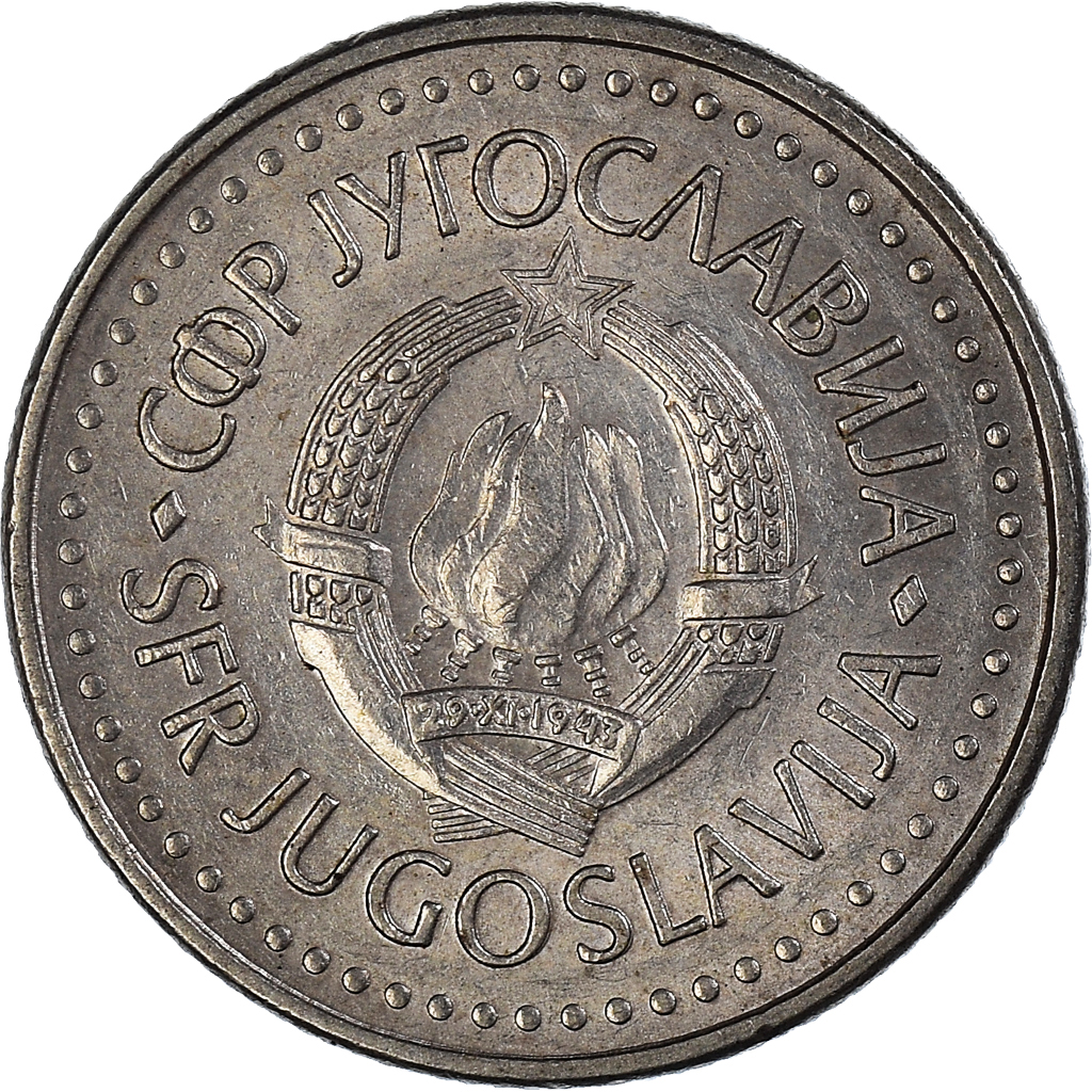 Moneda, Yugoslavia, 10 Dinara, 1984
