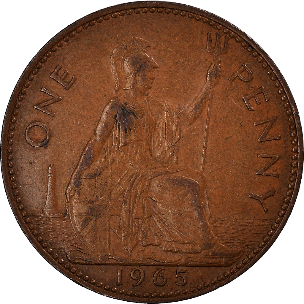 Moneda, Gran Bretaña, Penny, 1965