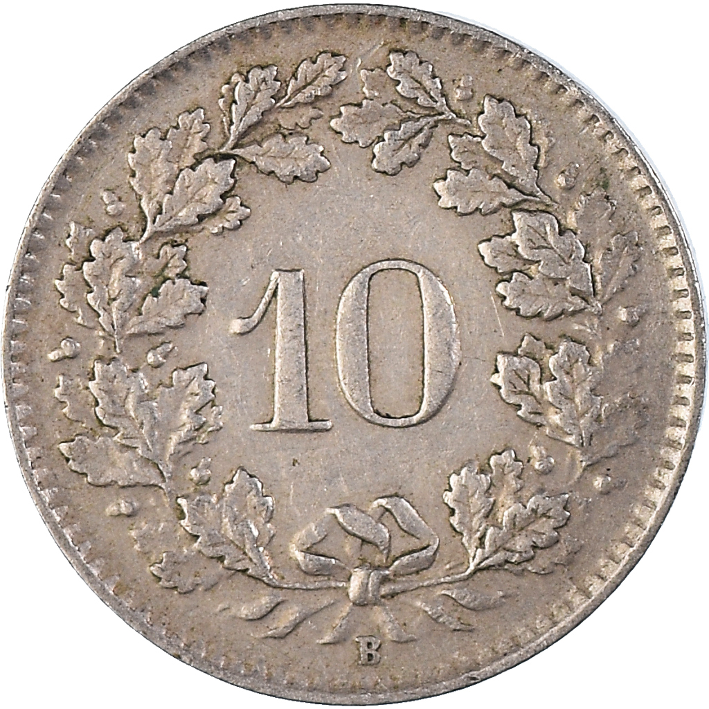 Moneda, Suiza, 10 Rappen, 1943