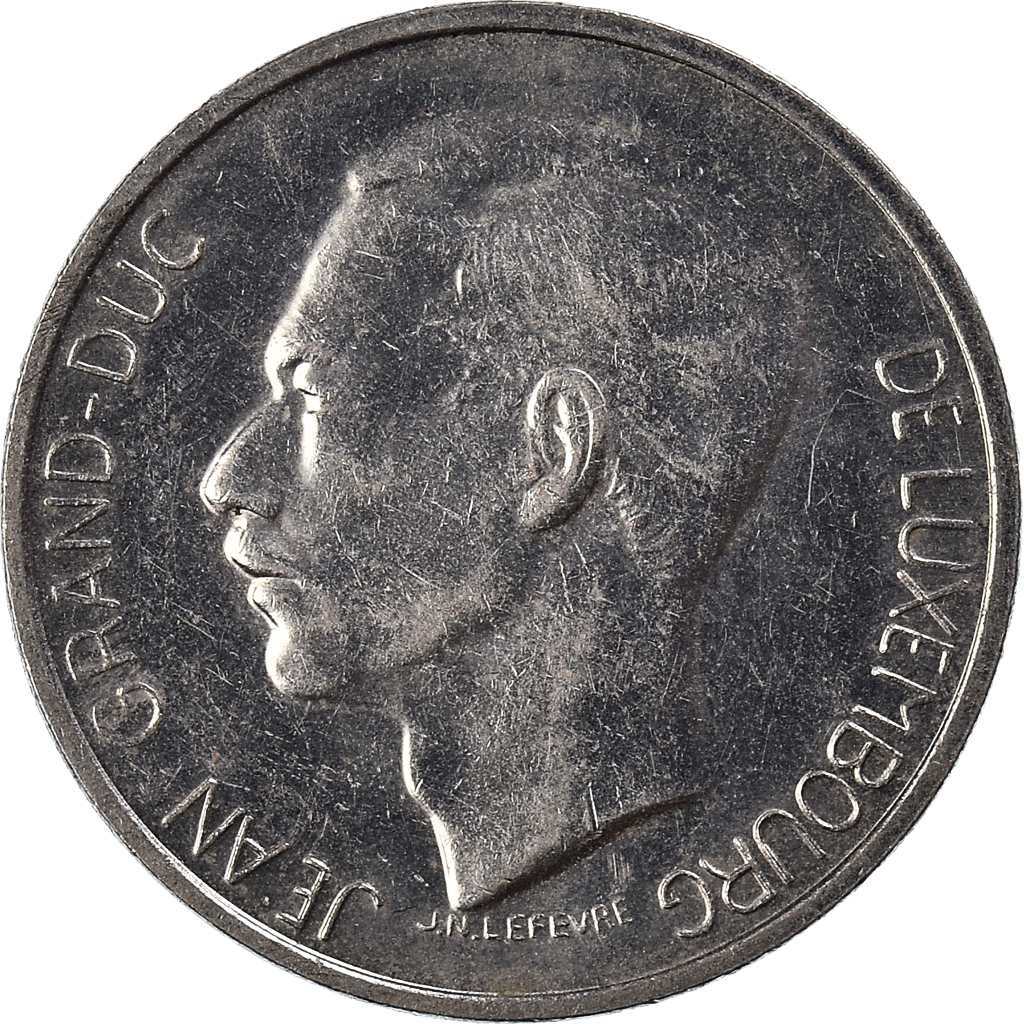Moneda, Luxemburgo, 10 Francs, 1974
