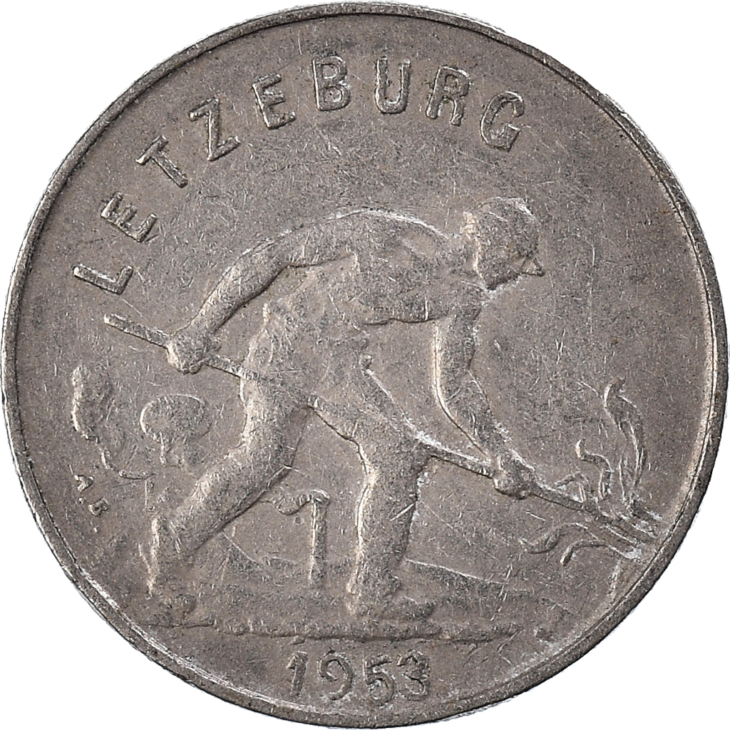 Moneda, Luxemburgo, Franc, 1953
