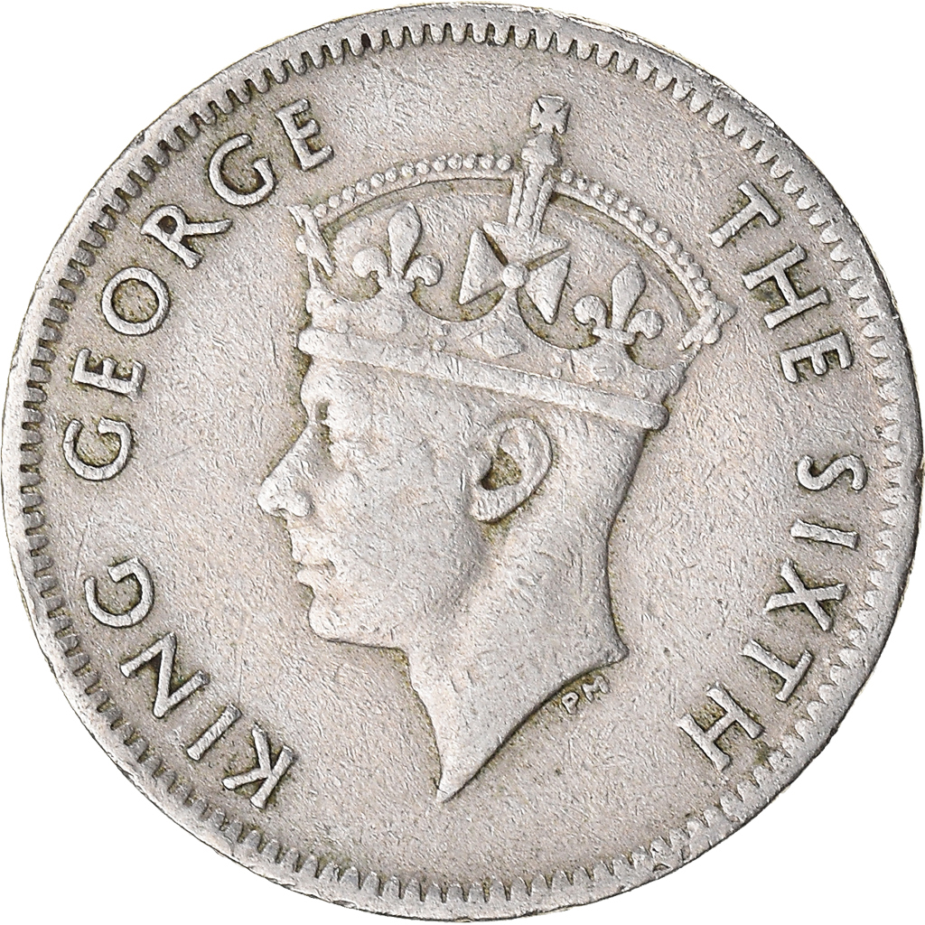 Moneda, Mauricio, 1/4 Rupee, 1950