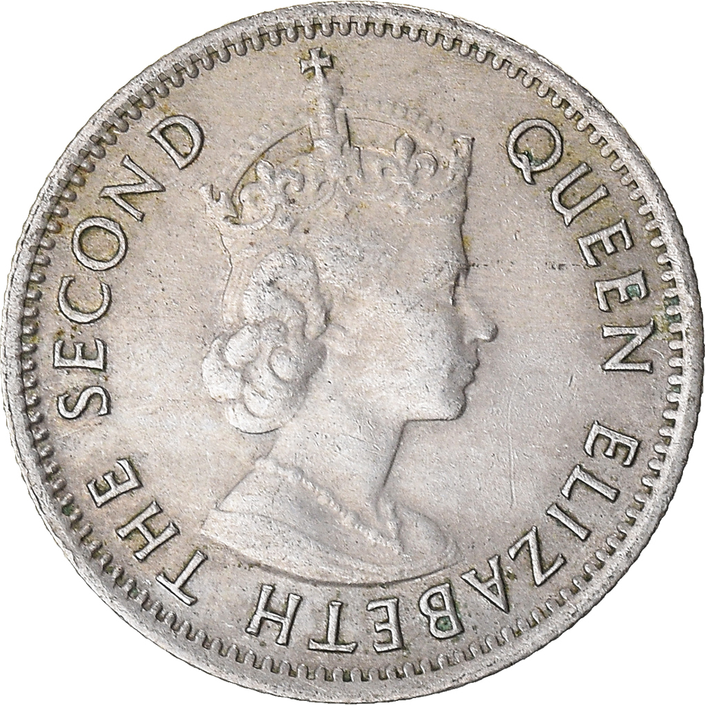 Moneda, PENÍNSULA MALAYA & BORNEO BRITÁNICO, 5 Cents, 1961