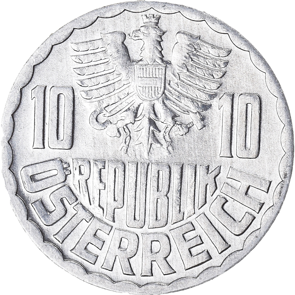 Moneda, Austria, 10 Groschen, 1977