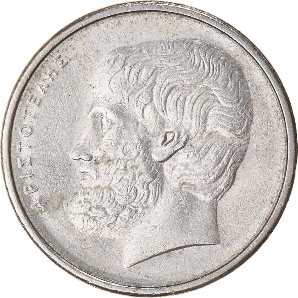 Moneda, Grecia, 5 Drachmes, 1986