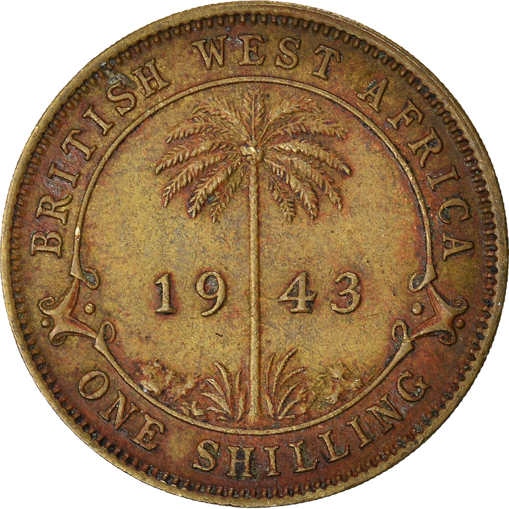 Coin, BRITISH WEST AFRICA, Shilling, 1943