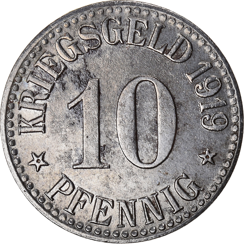 Coin, Germany, 10 Pfennig, 1919
