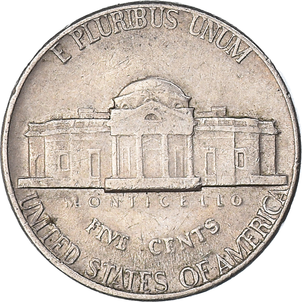 Moneda, Estados Unidos, 5 Cents, 1971