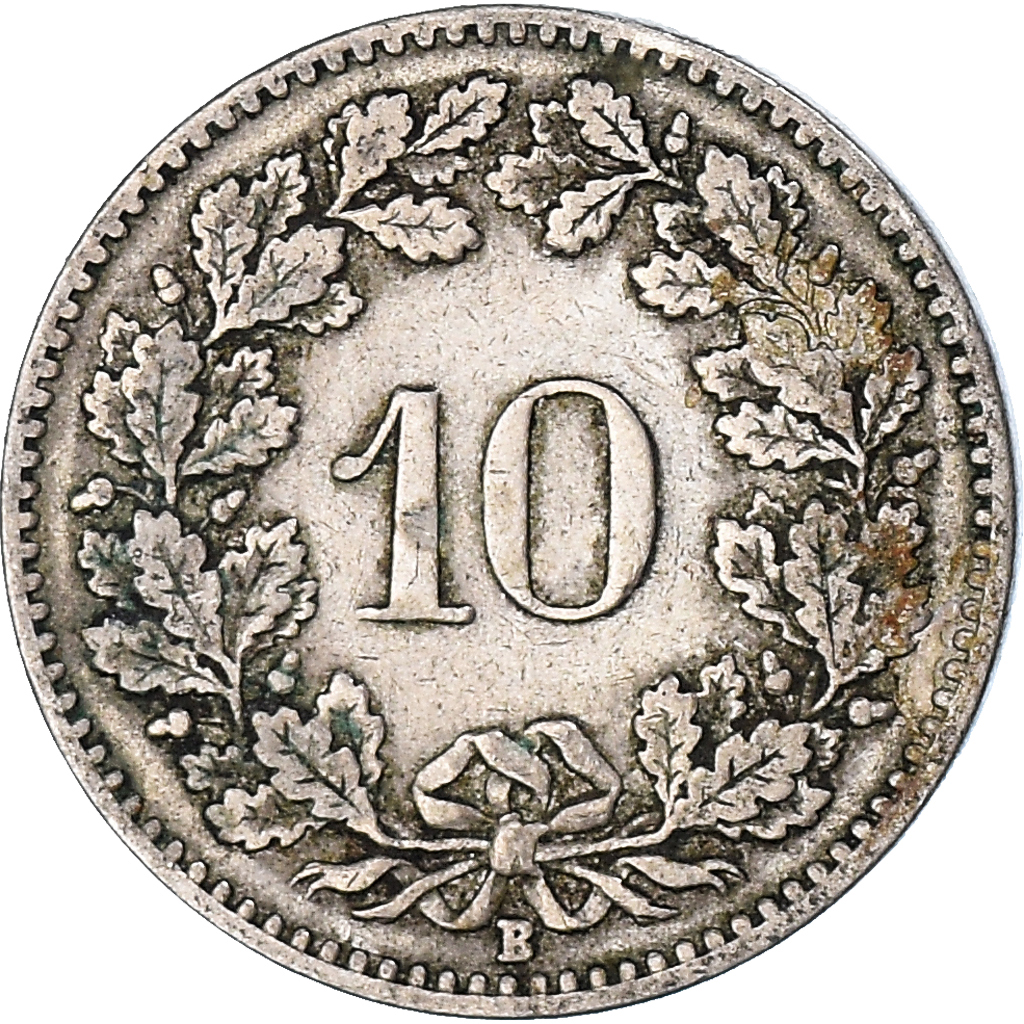 Coin, Switzerland, 10 Rappen, 1907