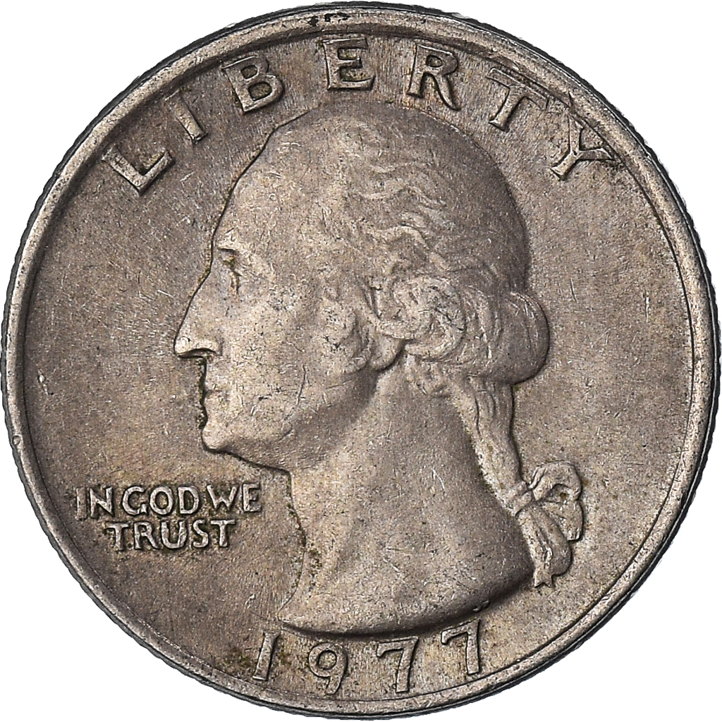 Moneda, Estados Unidos, Quarter, 1977