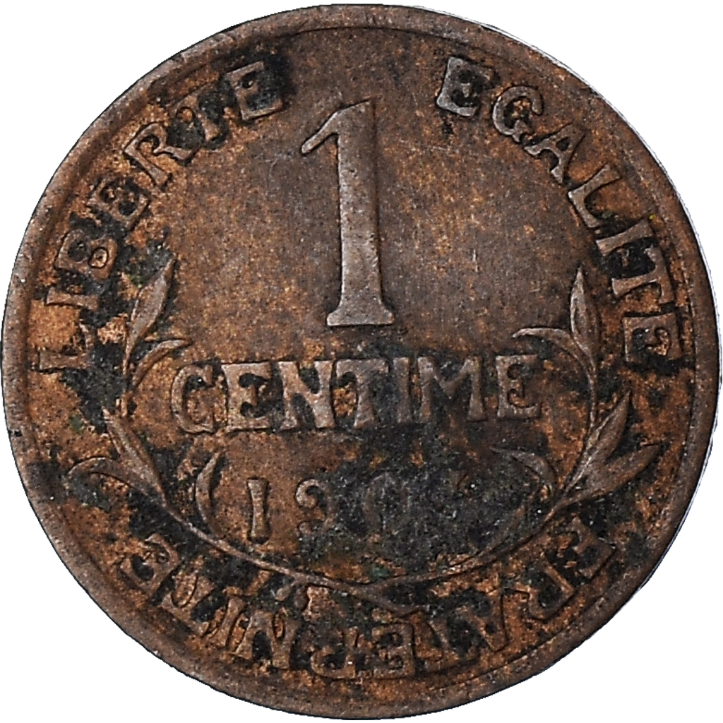 Moneda, Francia, Centime, 1904