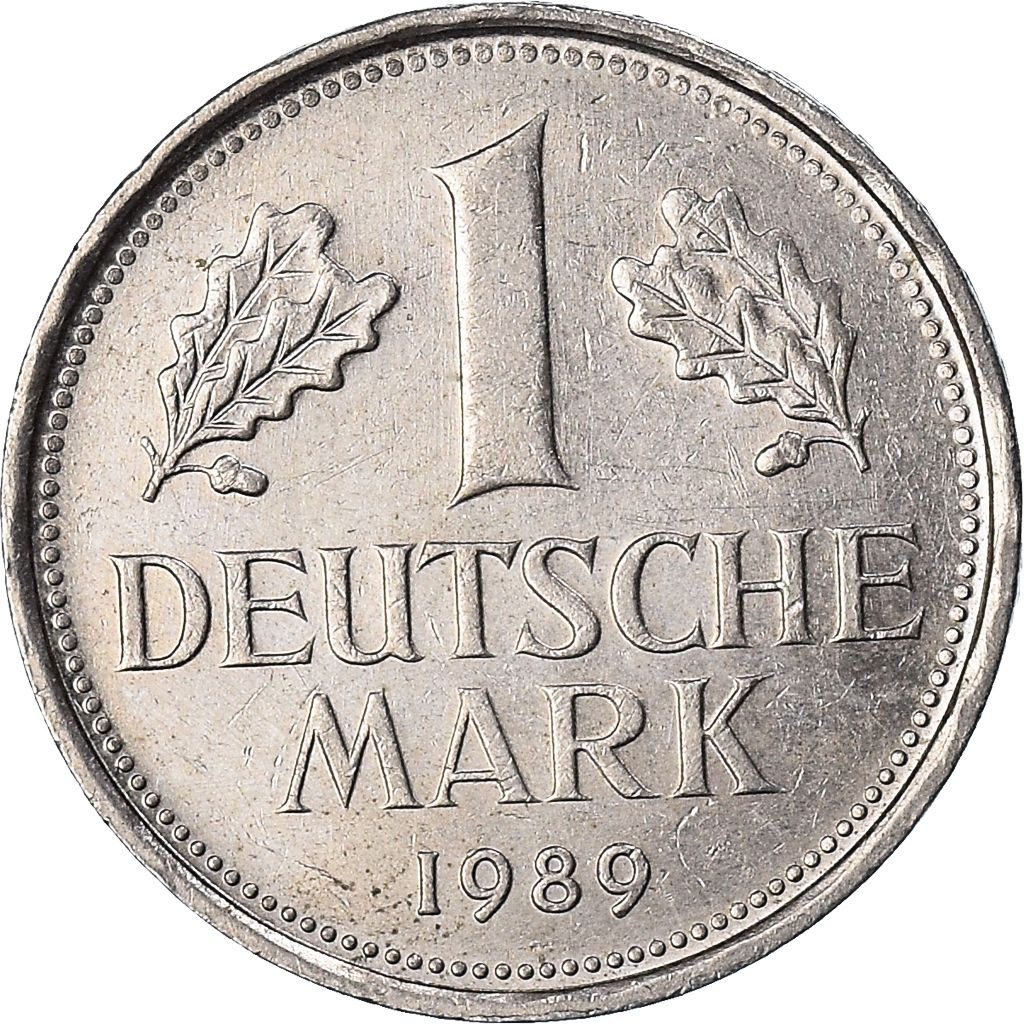 Coin, GERMANY - FEDERAL REPUBLIC, Mark, 1989