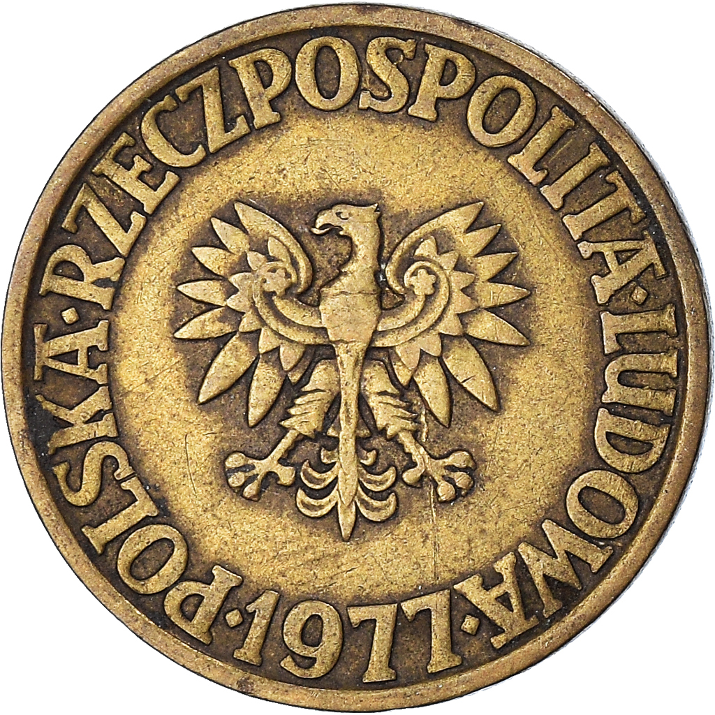 Coin, Poland, 5 Zlotych, 1977
