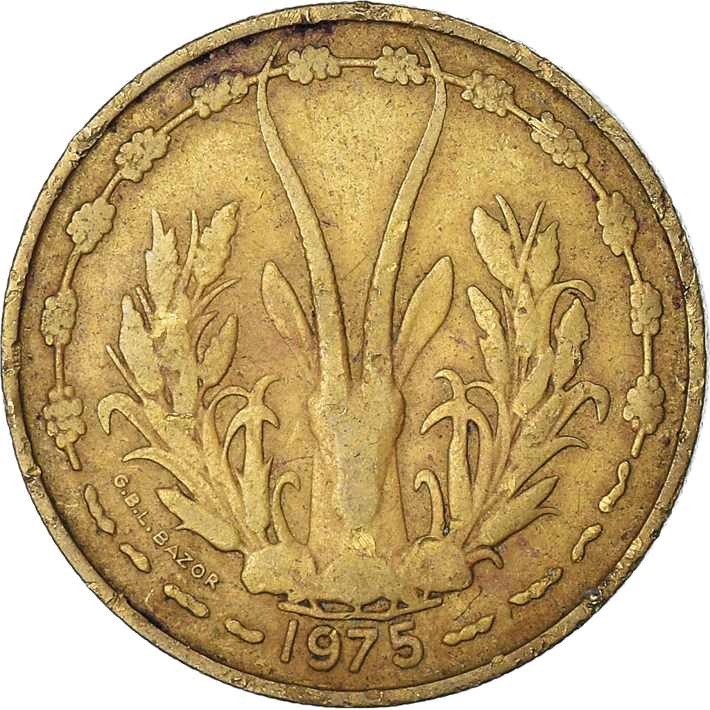 Coin, West African States, 25 Francs, 1975 | African Coins