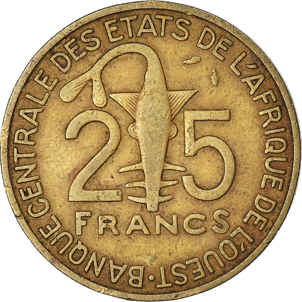 Coin, West African States, 25 Francs, 1975 | African Coins