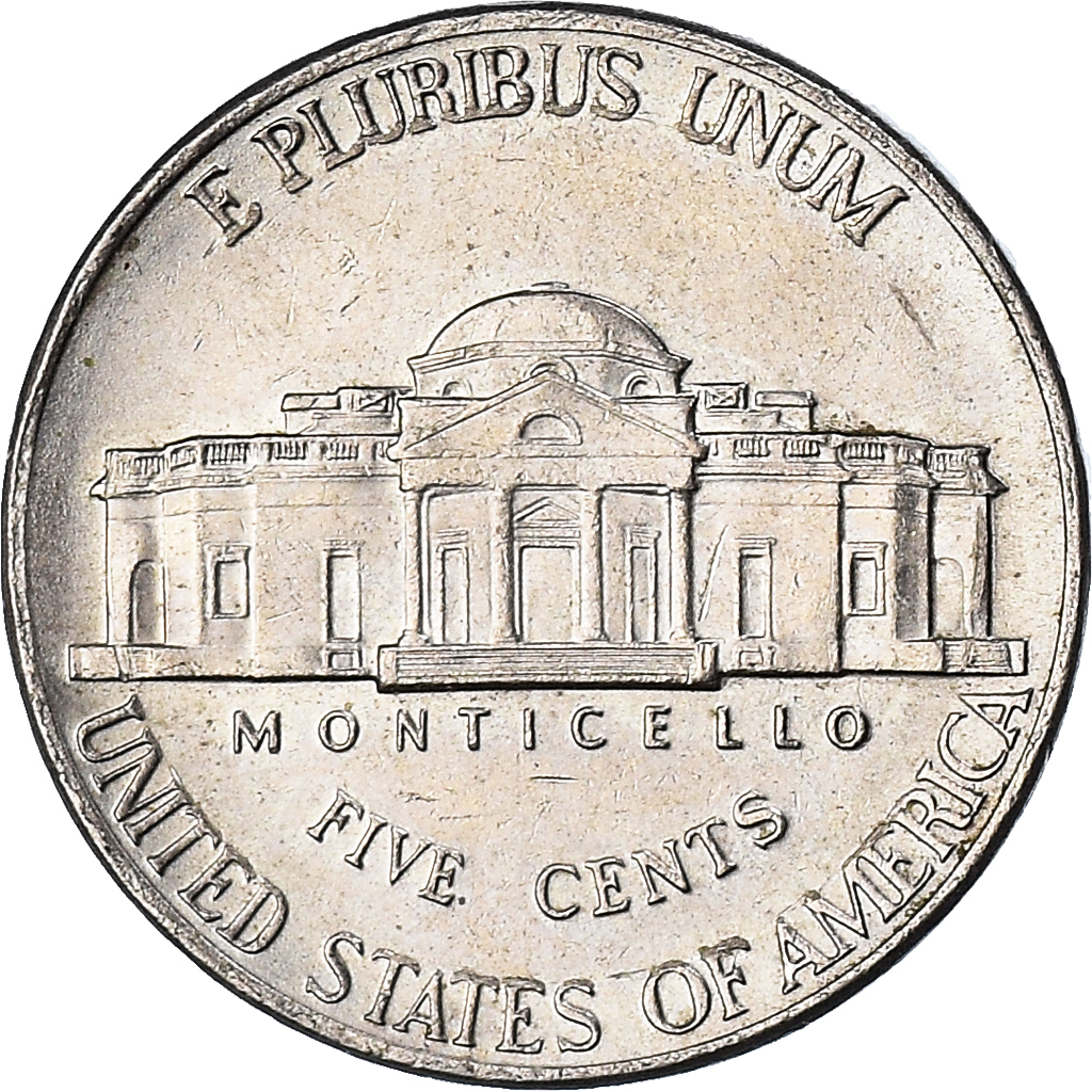 Moneda, Estados Unidos, 5 Cents, 2001
