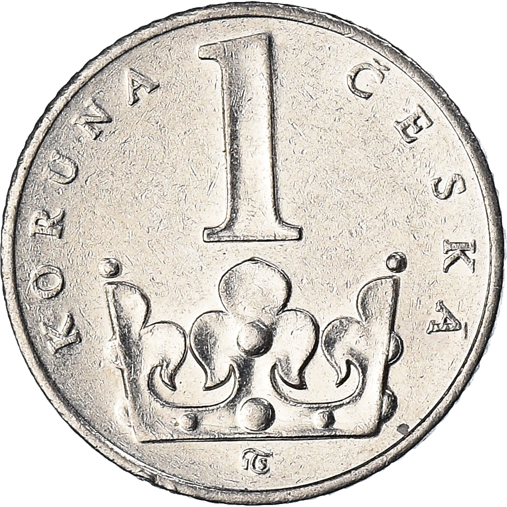 Coin, Czech Republic, Koruna, 1996