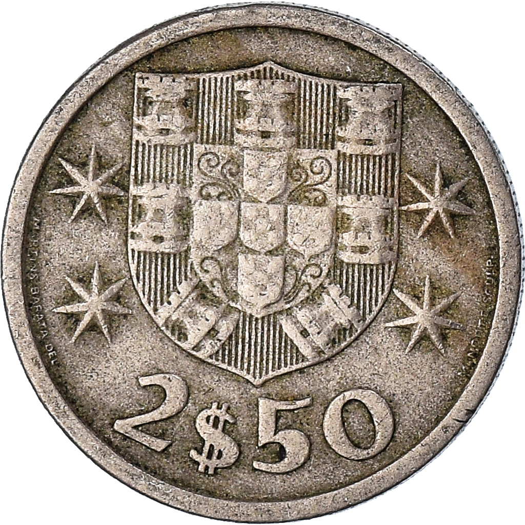 Moneda, Portugal, 2-1/2 Escudos, 1965