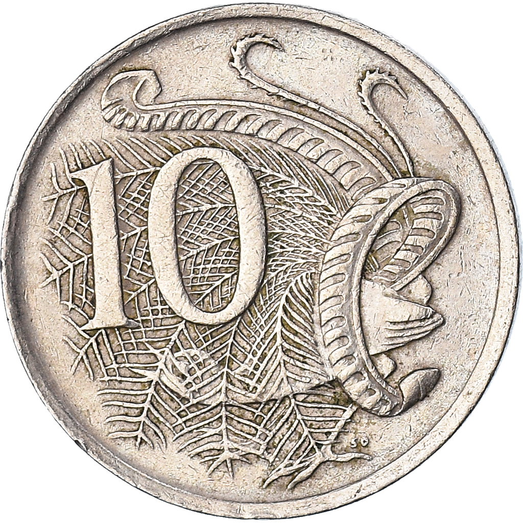 Moneda, Australia, 10 Cents, 1969