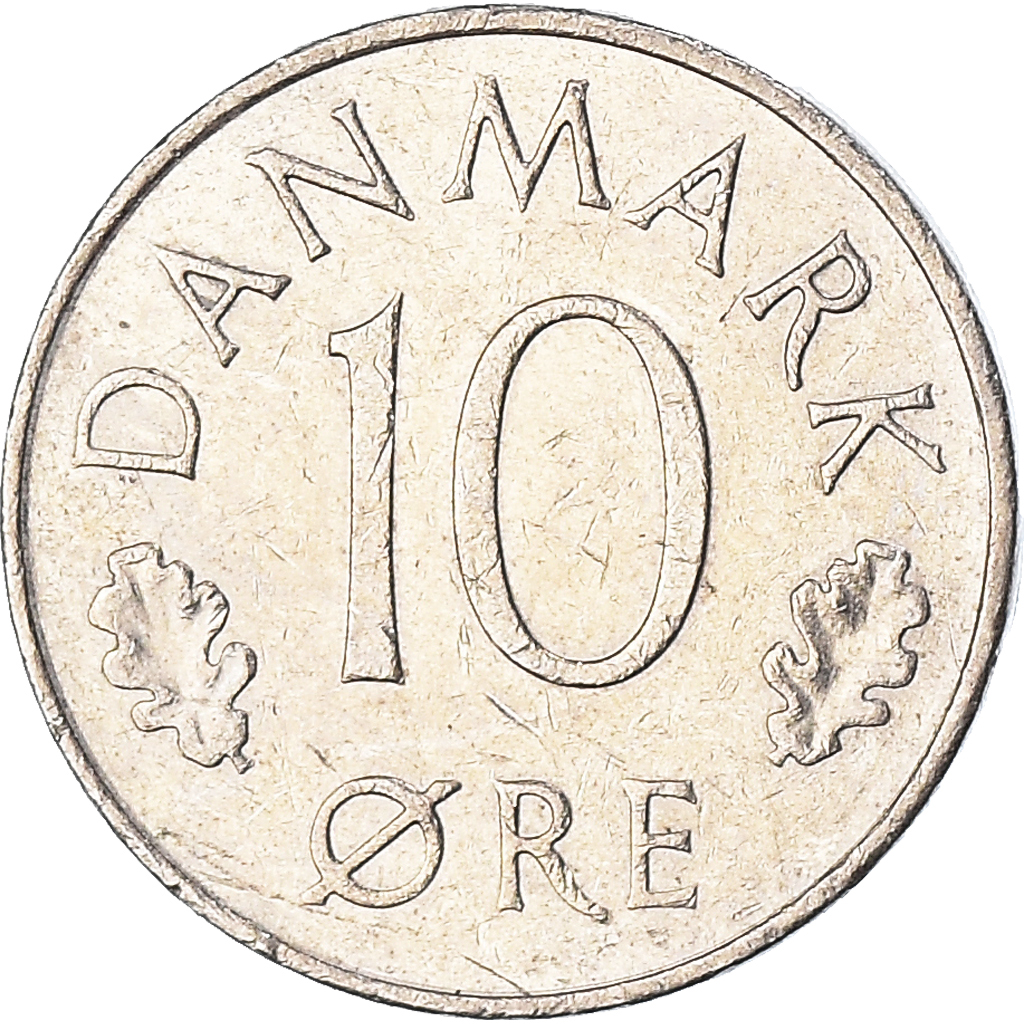 Moneda, Dinamarca, 10 Öre, 1978