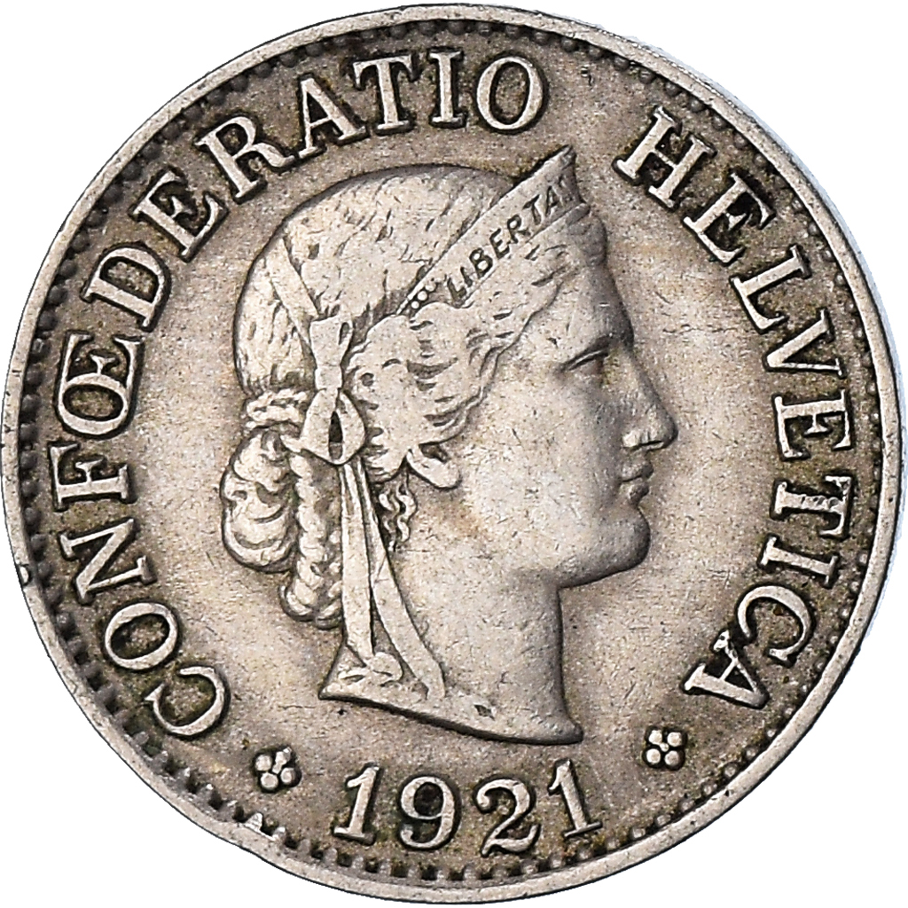 Moneda, Suiza, 10 Rappen, 1921